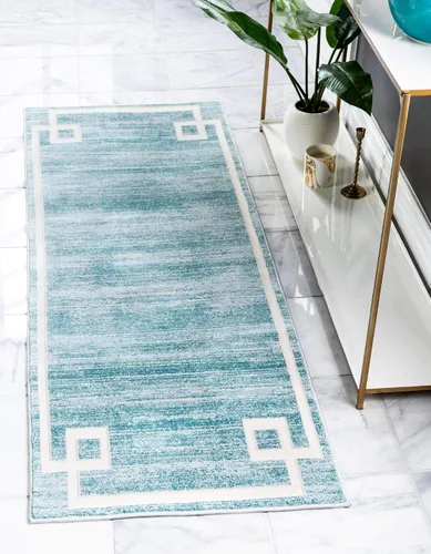 Vista 23 de Unique Loom Colección Uptown de Jill Zarin - Alfombra moderna con textura de estilo griego, color beige (1.25 x 1.85 m)