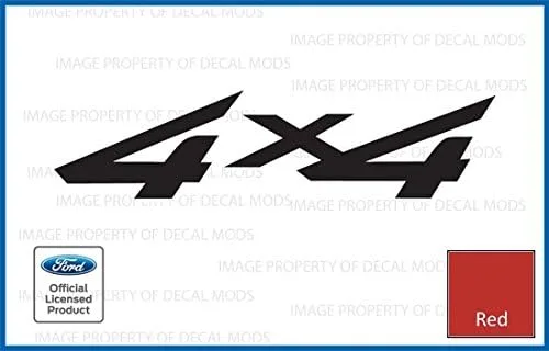Vista 6 de Adhesivos 4x4 para Ford F250 F350 (1997-2010) Negro - CB