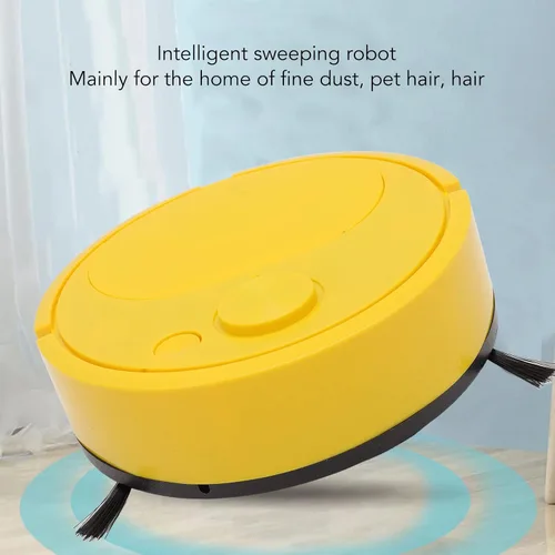 Vista 2 de Ejoyous Aspiradora robótica, aspiradora robótica de carga USB, mini robot de barrido inteligente para suelos de madera, azulejos, alfombras, suelos