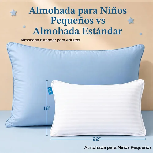 Vista 2 de Utopia Bedding Almohada juvenil (blanco, paquete de 2), almohada infantil de 16 x 22 pulgadas para dormir, funda de mezcla de algodón suave