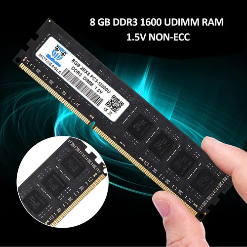 Vista 2 de Motoeagle - Módulo de memoria RAM de escritorio de 8 GB DDR3 1600 MHz PC3-12800U-11, 1,5 V, sin ECC, sin búfer, 2Rx8, doble rango, 240 pines