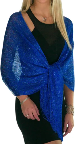 Vista 9 de ShineGlitz - Chales y mantones elegantes para mujer, para usar con ropa y vestidos de noche Negro 1
