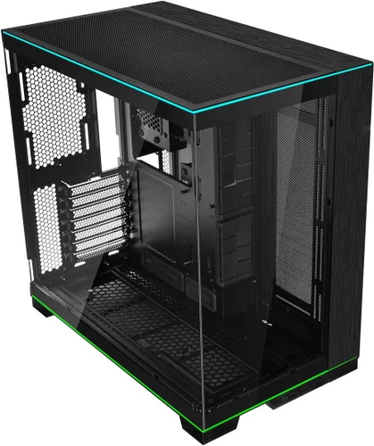 Vista 11 de Lian Li Dynamic EVO XL - Hasta 280mm E-ATX Placa base - Tiras de iluminación ARGB - Hasta 3X 420mm Radiador - Paneles de vidrio templado frontal