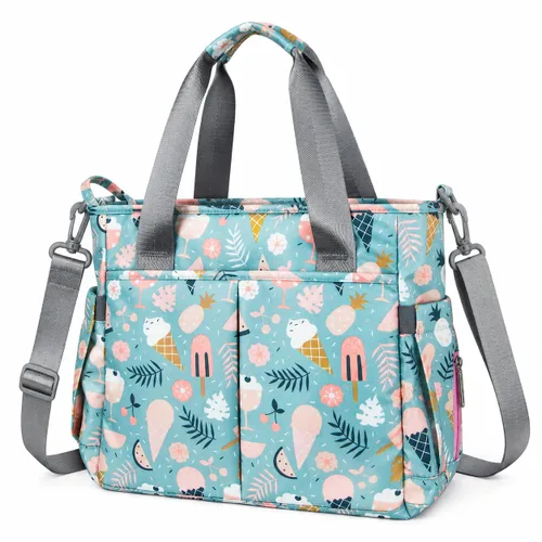 Vista 9 de Bolsa de pañales de viaje mediana para mamá y papá Cute Owl