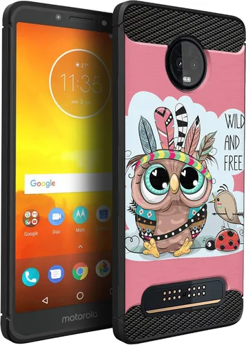 Vista 38 de CasesOnDeck Funda compatible con [Motorola Moto Z3 Play Moto Z3] Moto Z3 Design, funda delgada negra flexible y elegante protección contra golpes