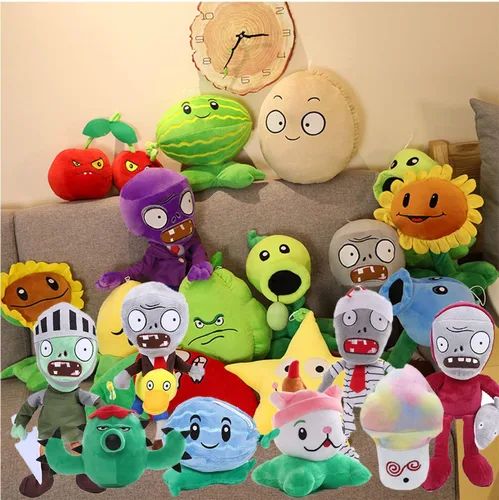 Vista 7 de JHESAO 3 piezas Plantas y Zombis PVZ Peluche Plantas Zombis Juego de juguetes de peluche, 1 2 Muñeco de peluche suave PVZ Figura de muñeca