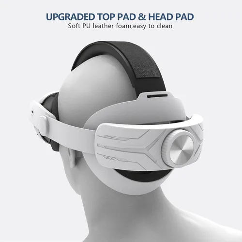 Vista 7 de Comfort Head Strap for Oculus Quest 3, MTomatoVR Lightweight Replacement Strap VR Accessaries, Reduce Face Pressure Comfortable Convenient Flip
