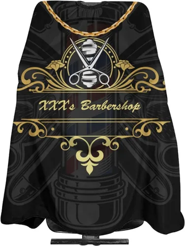 Vista 8 de Capa de peluquero personalizada, Capa de salón para corte de pelo personalizada para hombres