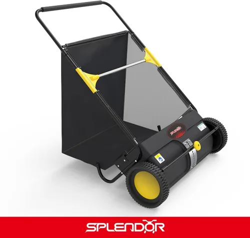 Vista 9 de SPLENDOR LS-650A2 - Barredora de césped de 26 pulgadas para caminar y empujar, barredora de jardín, barredora de caminos