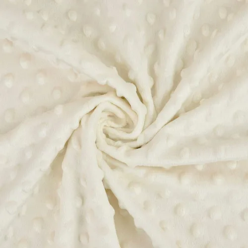 Vista 3 de TL Care Minky Dot - Juego de ropa de cama de chenilla de 4 piezas, color crema, para niños y niñas