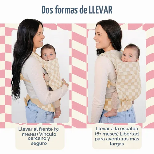Vista 5 de Ava & Oliver Essential Portabebés – Portabebés ergonómico, saludable para la cadera, suave y estructurado para bebés y niños pequeños