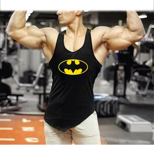 Vista 2 de WXBDD - Camiseta sin mangas para hombre, para fisicoculturismo, gimnasio, entrenamiento, a la moda, para hombre, musculación, fitness, Stringer