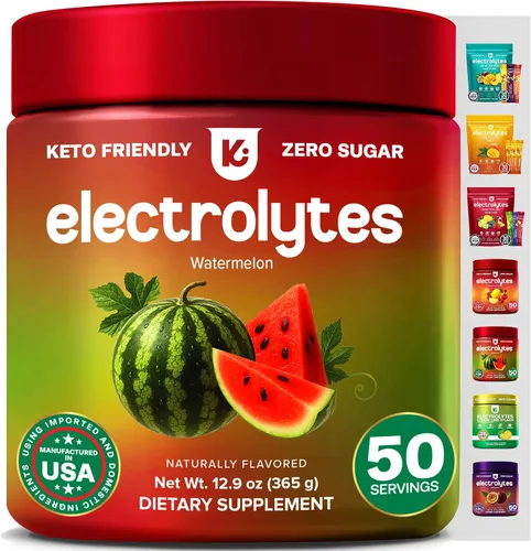 Vista 11 de Keppi Paquetes de electrolitos en polvo, sabor a mango, 30 porciones, suplemento de hidratación sin azúcar con potasio, magnesio, sodio, keto