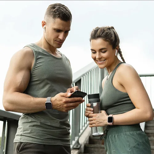 Vista 6 de GEAK Paquete de 15 correas compatibles con Apple Watch de 1.57, 1.65, 1.65 y 1.73 pulgadas, para mujeres y hombres, correas deportivas de silicona