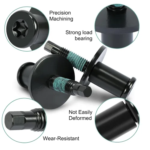 Vista 2 de BASIKER Juego de tornillos de bloqueo para puerta trasera para 1L3Z-99404A42-AA, Ford F150 F250 F350 F450 F550 Super Duty Explorer Sport Trac