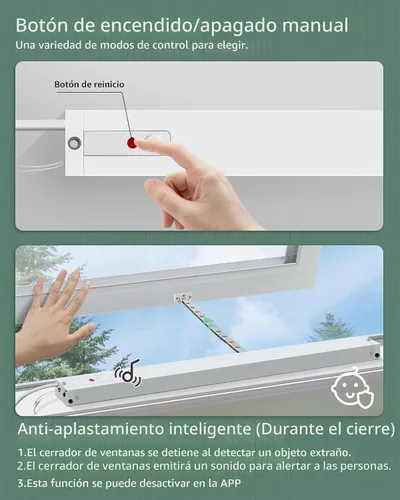 Vista 5 de Yoolax - Abreventanas motorizado inteligente, cerrador automático de ventanas WiFi