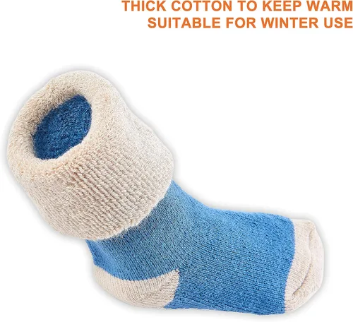 Vista 2 de Calcetines de bebé de 12 a 36 meses antideslizante agarre calcetines con suela antideslizante para bebés niños pequeños niños y niñas 5 pares