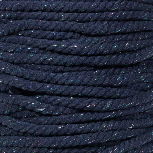 Vista 32 de Cuerda de algodón trenzado súper suave de 3 hebras (negro, 1 pulgada x 10 pies)