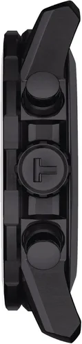 Vista 6 de Tissot Supersport Chro 316L Caja de acero inoxidable con revestimiento PVD negro correa de cuero de cuarzo suizo reloj casual 22