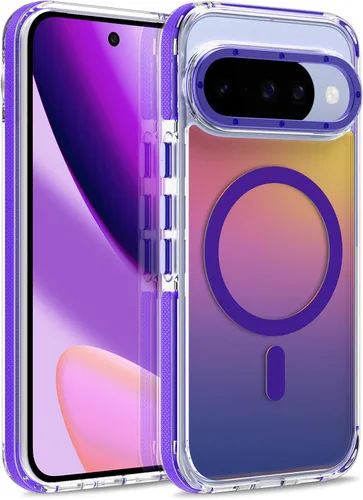 Vista 49 de Funda magnética para Google Pixel 10 Pro XL, fluorescente, color negro