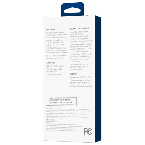 Vista 59 de Insignia Cable trenzado USB-C a USB-C (5 pies, morado claro)