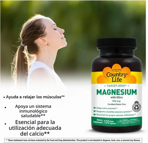 Vista 3 de Target-Mins Magnesio con Sílice 300 mg 120 Cápsulas Vegetarianas