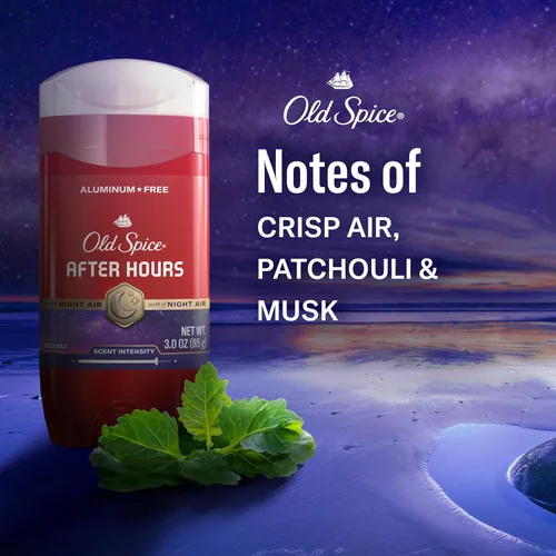 Vista 5 de Old Spice Desodorante sin aluminio para hombres, protección contra olores 24/7, frescura 24/7 y aroma duradero, Afterhours con aroma a especias, 3.0