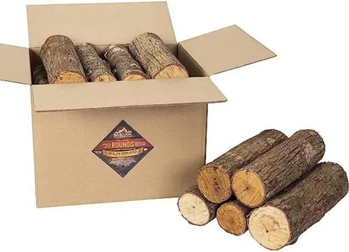 Vista 9 de Smoak Firewood - Leña Premium Certificada USDA Secada al Horno, Madera Dura Mezclada - Corte Grueso (20.32 cm de Piezas) 8-10 kg