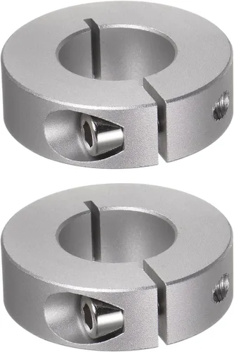 Vista 7 de HARFINGTON Collar de eje de 2 piezas de 0.236 in de diámetro de aleación de aluminio con tornillo dividido collares de abrazadera, 0.787 in