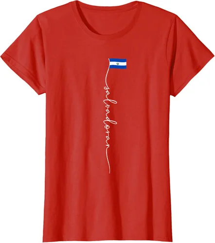 Vista 69 de Camiseta con la bandera salvadoreña de El Salvador