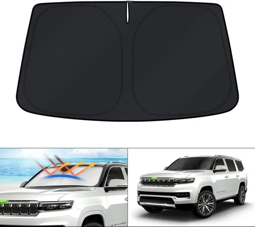 Vista 83 de KUST - Parasol plegable para parabrisas para BMW X1 E84, accesorios 2011 2012 2013 2014 2015, protector de visera de sol ajustable que bloquea