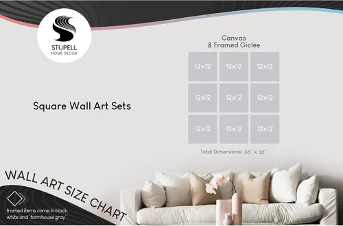 Vista 6 de The Stupell Home Décor Collection - Juego de 9 piezas de arte de pared de lirios de Cala verde primavera