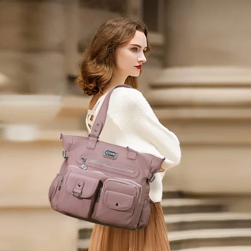 Vista 5 de Monederos grandes para mujer, bolsos de hombro, bolso Hobo para mujer