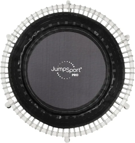 Vista 14 de JumpSport 350 PRO - Trampolín de fitness resistente para interiores, 39 pulgadas, 36 cordones elásticos EnduroLast de alta calidad, rebote