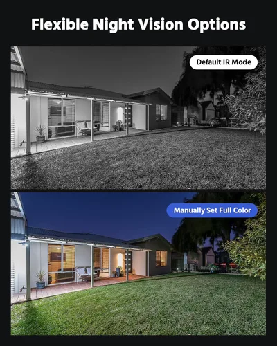 Vista 6 de ANNKE Paquete de 4 cámaras de seguridad HD TVI 1080P para interiores y exteriores, 1920TVL, IP66 impermeable, visión nocturna/diurna, cámara