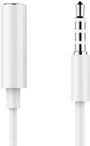 Vista 6 de OLIREXD 2 cables de extensión de auriculares de 0.138 in, extensor de conector de auriculares macho a hembra de 4 polos, cable de extensión de audio
