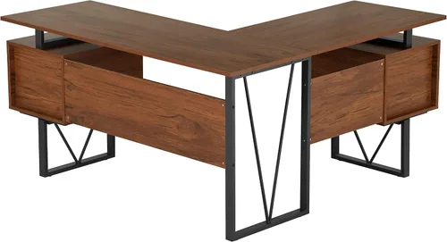 Vista 7 de Techni Mobili Escritorio reversible para computadora en forma de L