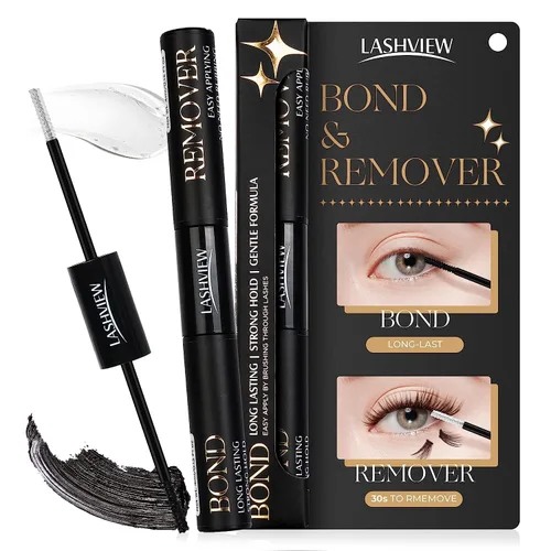 Vista 10 de LASHVIEW Pegamento para levantar pestañas, 2 unidades, adhesivo permanente para pestañas, sin irritación e inodoro, 0.2 fl oz*2