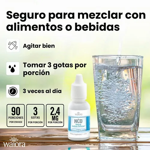 Vista 7 de Suplemento líquido natural de defensa celular (NCD), fórmula mineral y botánica avanzada, bienestar diario inmune y celular, gotas de fácil