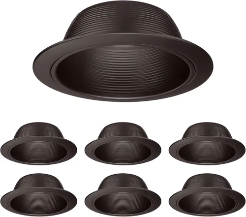 Vista 15 de TORCHSTAR 6 Inch Recessed Light Trim, White Blanco