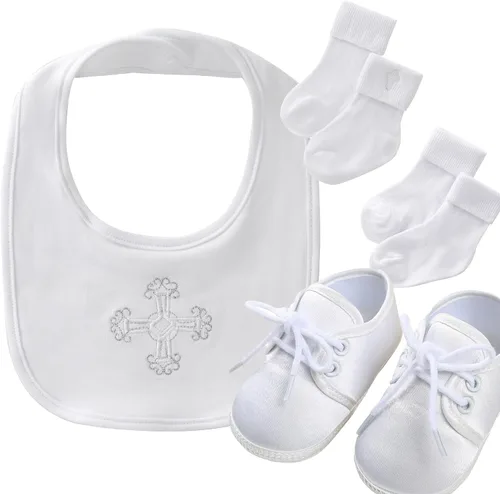 Vista 13 de Booulfi Calcetines para bebé, botines blancos para recién nacidos, zapatos de bautizo, calcetines para bebé, bautizo, trajes de Pascua