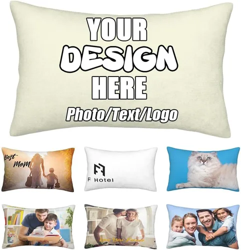 Vista 41 de Funda de almohada decorativa personalizada con foto de pareja, funda de cojín decorativo personalizada, fundas de almohada personalizadas