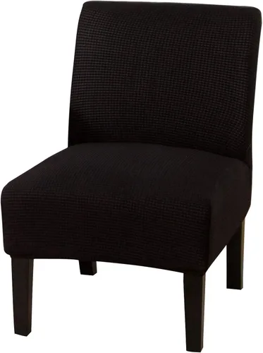 Vista 47 de JIAN YA NA Funda para silla decorativa sin brazos, funda elástica para silla sin brazos, fundas de terciopelo para sillas sin brazos, fundas Beige