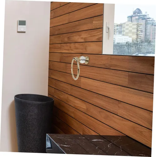 Vista 9 de DOITOOL Toallero colgante de acero inoxidable, gancho de latón, soporte de toalla de mano dorado, soporte para toallas de baño, toallero
