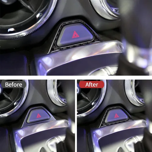 Vista 4 de RUIANTE Panel de botones de advertencia para Chevy Camaro 2015-2024 (negro)