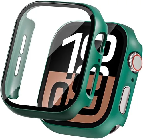 Vista 11 de Juego de 2 fundas de PC duro para Apple Watch SE 3 (2025) / SE2 / SE / Series 6/5/4, protector de pantalla de 40 mm, con protector de pantalla