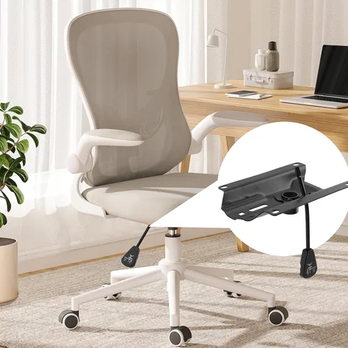 Vista 8 de Wealrit Base inclinable para silla de oficina, mecanismo de elevación de control resistente, placa base giratoria negra de 6.8 x 5.5 pulgadas