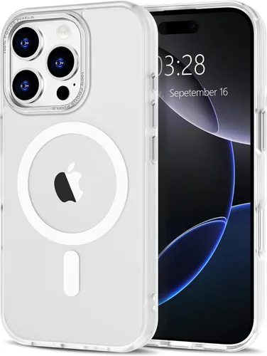 Vista 63 de Anuck - Funda magnética para iPhone 11 compatible con MagSafe, carcasa trasera mate translúcida dura, borde de TPU, delgada, resistente a impactos