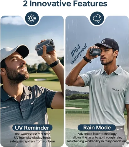 Vista 6 de Range Finder Golf S2,Premium Touchscreen & Automatic Brightness Adjustment High Precision Golf Range Finder,Flag Lock Vibration,Golf Rangefinder