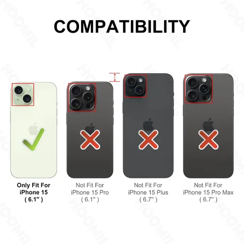 Vista 109 de HOOMIL Funda para iPhone 7 Plus/iPhone 8 Plus de 5.5 Pulgadas, sin amarillamiento, protección contra caídas, cubierta trasera dura transparente